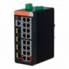 X-Security XS-SW2016HIPOE-MGF-240-DIN Switch PoE X-Security 16 portas RJ45 PoE + 4 portas SFP de fibra - 8435325456737