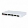 X-Security XS-SW1208HIPOE-MGF-96 Switch PoE 8 Portas PoE + 2 Uplink RJ45 + 2 SFP - 8435325456744