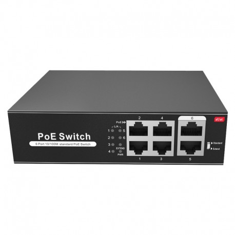 Oem SW0604POE-65-E Switch PoE 4 portas PoE + 2 Uplink RJ45 - 8435325458212