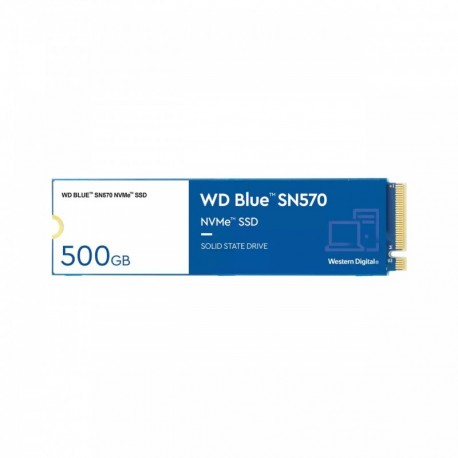 SSD M.2 PCIe NVMe WD 500GB Blue SN570-3500R/2300W-360K/390K IOPs - 0718037883878