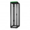 APC Easy Rack 600mm 48U 1200mm. With Roof. Castors.feet And 4 Brackets. No Side Panels.Bottom. Black - 0731304433293