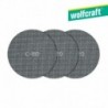 Wolfcraft Pack 5 Tecidos de Rede Aderentes Carburo de Sílicio Grão 80 / 120 / 220 125 mm 8464000 - 4006885846401