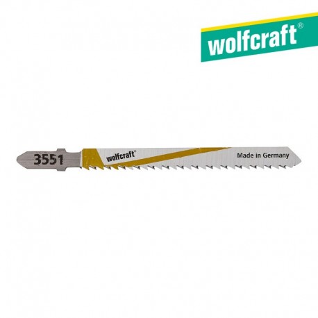 Wolfcraft Pack 2 Lâminas de Serra Tico-tico Eixo em T HCS 75 mm Posição Dentes Opostos 3551000 - 4006885355101