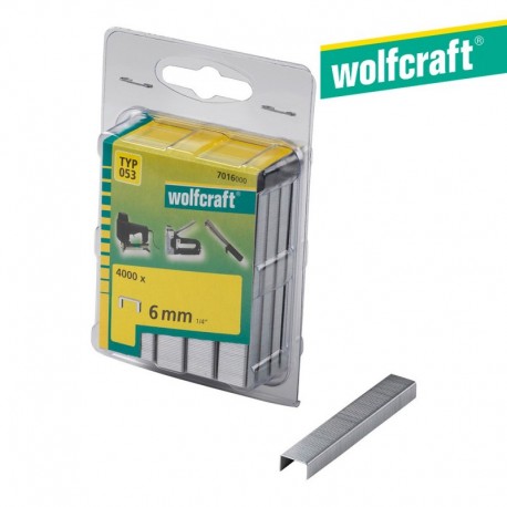 Wolfcraft Pack 4000 Agrafos Largos 6 mm Tipo 053 7016000 - 4006885701601