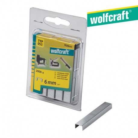 Wolfcraft Pack 2000 Agrafos Largos 6 mm Tipo 053 7026000 - 4006885702608