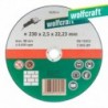 Wolfcraft Disco de Corte para Metal 230 x 2,5 x 22,23 mm 1628099 - 4006885162891