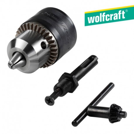 Wolfcraft KIT SDS Plus, Porta-brocas 1,5-13 mm, Chave Porta-brocas S 2 A, Adaptador Porta-brocas 2649000 - 4006885264908