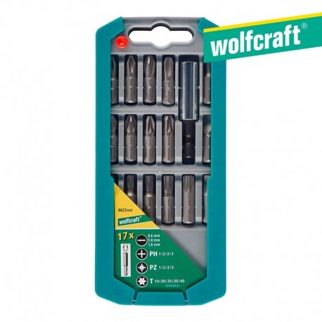 Wolfcraft Kit de Ponta(s) com 17 Peça(s) 8633000 - 4006885863309