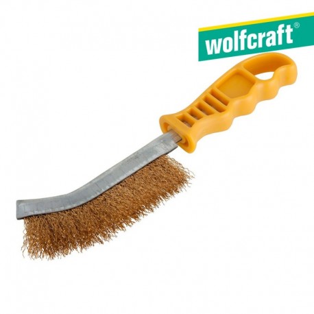 Wolfcraft Escova Metálica de Mão Aço Cabo de Plástico 265 mm 2716000 - 4006885271609