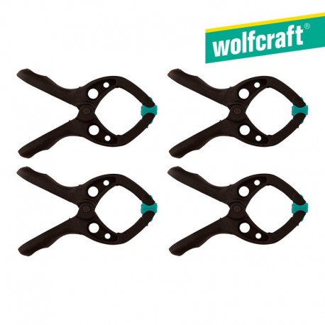 Wolfcraft Pack 4 Pinças Microfix com Mola 3432000 - 4006885343207