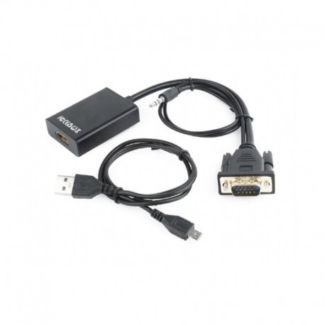 Adaptador VGA para HDMI 15 cm com Jack Som - 8716309098762