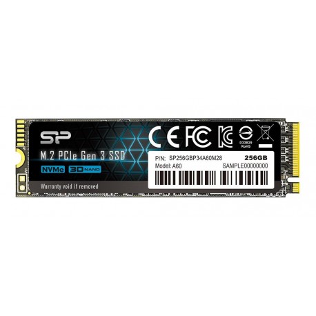 Disco SSD Silicon Power 256 GB M.2 2280 PCie A60 - 4713436129639