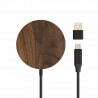 MagPad WOODCESSORIES Walnut/Fabric Para All Wireless Enabled Devices - 4260382638697