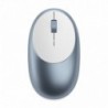 Satechi M1 Wireless Mouse Blue, Rato Bluetooth com 2 Botões + Scroll Wheel, Sem Fios, Porta USB-C com Cabo de Carregamento, Branco, Azul Metálico - 0810086360109