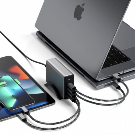 Satechi 165W USB-C 4-Port PD Gan Charger EU - 0810086360352