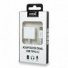COOL Adaptador Dual USB Tipo-C Auriculares + Carga Digital - 8434847050676