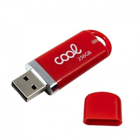 COOL Pen Drive USB 256 GB 2.0 Tampa Vermelho - 8434847057798