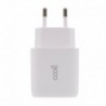 COOL Carregador Rede Universal Carregador Rápido PD Dual Tipo-C / USB 20 W Branco - 8434847058016