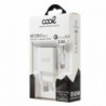 COOL Carregador Rede Conector Tipo-C Universal 3 A Carga Rápida Kit 2 em 1 Branco - 8434847027838
