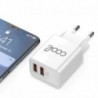 COOL Carregador Rede para iPhone 2 x USB + Cabo Lightning 1,2 m 2,4 A - 8434847056036