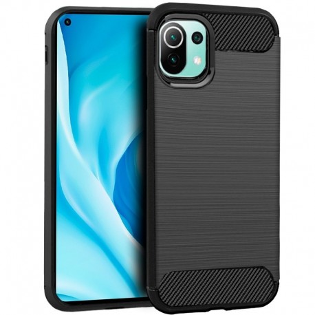 COOL Capa para Xiaomi Mi 11 Lite / Mi 11 Lite 5G Carbono Preto - 8434847058375