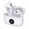 COOL Auriculares Stereo Bluetooth Dual Pod Earbuds LCD AIR PRO Branco - 8434847048017