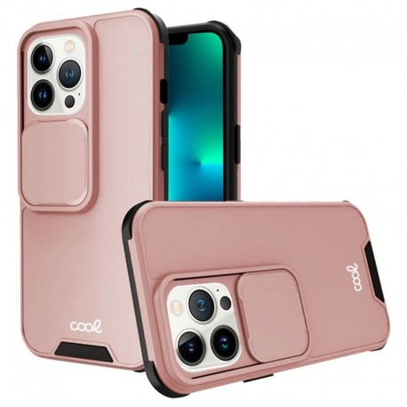 COOL Capa para iPhone 13 Pro Hard Camera Rose Gold - 8434847058955