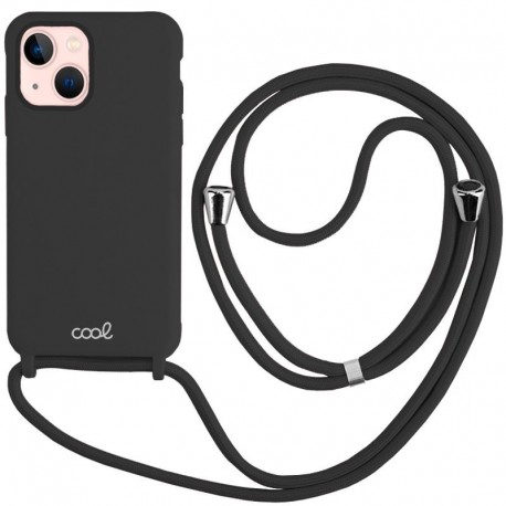 COOL Capa para iPhone 13 Cordão Liso Preto - 8434847059099