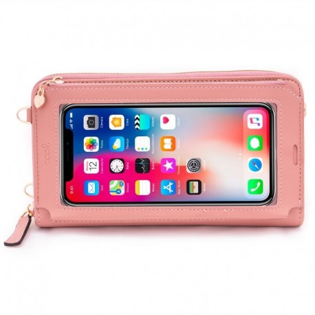 COOL Capa Universal Bag Horizontal até 6.7" Rosa - 8434847059396