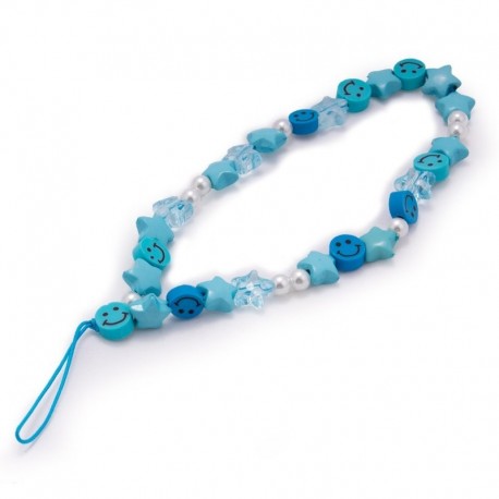 COOL Pingente Universal Smartphone Pulseira Strap Blue Stars - 8434847056265