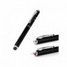 COOL Ponteiro Stylus Universal Preto com LED Branco e Laser Vermelho - 8434847059525