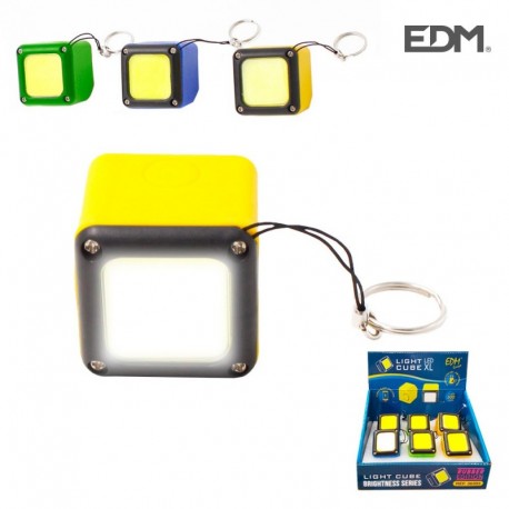 EDM Lanterna LED Recarregável com USB e Íman COB 300 lumens 6500 K em Borracha com Função Power Bank Carregador - 8425998363937