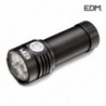 EDM Lanterna LED 30 W 3300 lumens em Alumínio Flashlight 3 LEDs Osram Bateria Recarregável - 8425998364064