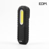EDM Lanterna LED Luz Frontal 300 lumens / Superior 90 lumens com Gancho , Íman e Indicador de Bateria Recarregável - 8425998364033