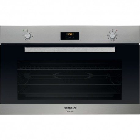Hotpoint MS3 744 IX HA 100 l A Preto, Aço inoxidável - 8050147586242