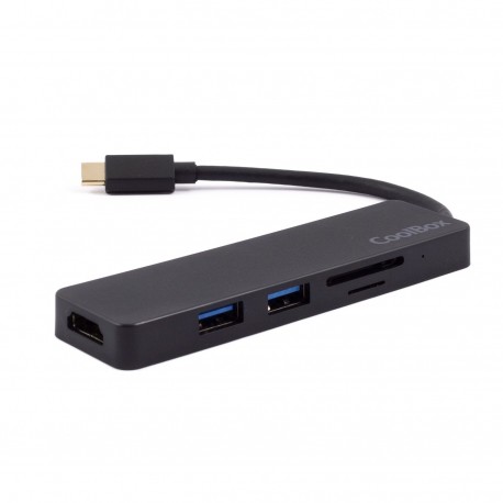 CoolBox miniDock USB-C Lite 2 USB 3.2 Gen 1 (3.1 Gen 1) Type-C Preto - 8436556142284