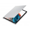 Capa Samsung Galaxy Tab A8 Book Cover Prateada - 8806094034271