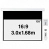 Tela Ecrã de Projeção Suspensão Elétrico 300x168cm Napofix com Moldura - E169-3080 - 5603209000250