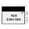 Tela Ecrã de Projeção Suspensão Elétrico 200x112cm Napofix com Moldura - E169-2080 - 5603209000236