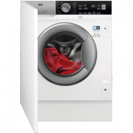 Máquina de Lavar Roupa AEG L7FEC842BI de Encastre Entrada Frontal 8 Kg 1400 RPM Branco - 7332543635283