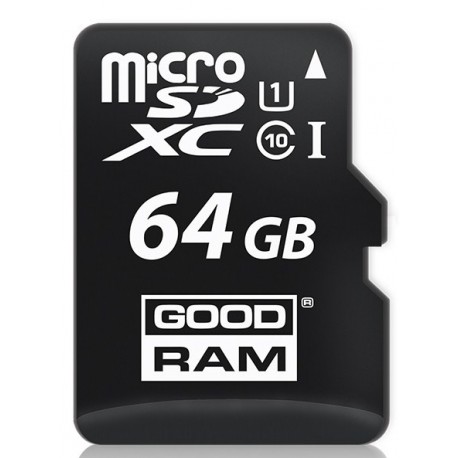 MICRO SDHC 64GB CLASS10 UHS I + ADAPTER GOODRAM - NEW - 5908267930151