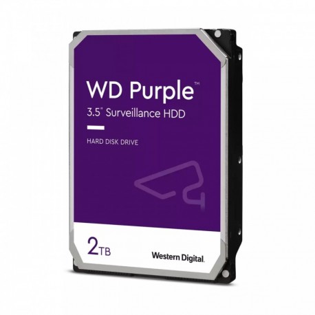 Disco 3.5 2TB WD Purple 256Mb SATA 6Gb/s 54rp - Video Vigilancia - 0718037887975