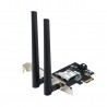 Adaptador Placa Rede PCIe ASUS PCE-AX1800. Wireless DualBand. AX1800 Ultimate AX. WiFi 6. BT5.2 - 4711081463849