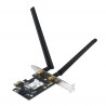 Adaptador Placa Rede PCIe ASUS PCE-AX1800. Wireless DualBand. AX1800 Ultimate AX. WiFi 6. BT5.2 - 4711081463849