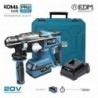 KOMA tools Kit Berbequim Martelo de Percussão 20 V 1 Bateria 4.0 Ah e Carregador 08772 Pro Series Battery - 8425998087840