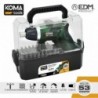 KOMA tools Kit Aparafusadora 3,6 V com 53 Acessórios - 8425998087239
