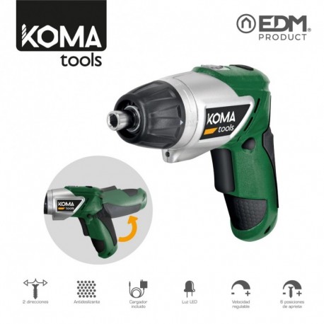 KOMA tools Aparafusadora a Bateria 3,6 V Lítio 13000 mAh - 8425998087222