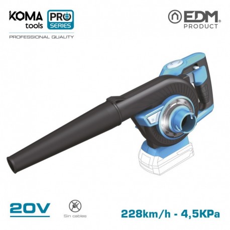 KOMA tools Aspirador Soprador 20 V com Saco Incluído, sem Bateria e Carregador Pro Series Battery - 8425998087673