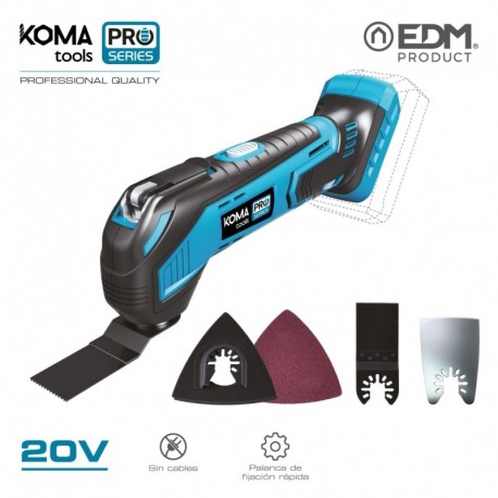 KOMA tools Multi-ferramenta 20 V sem Bateria e Sem Carregador Pro Series Battery - 8425998087659