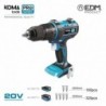 KOMA tools Berbequim Aparadusadora Percutor 20 V Brushless 0-500 / 0-1800 RPM, Iluminação LED, sem Bateria e Carregador Pro Series Battery - 8425998087628